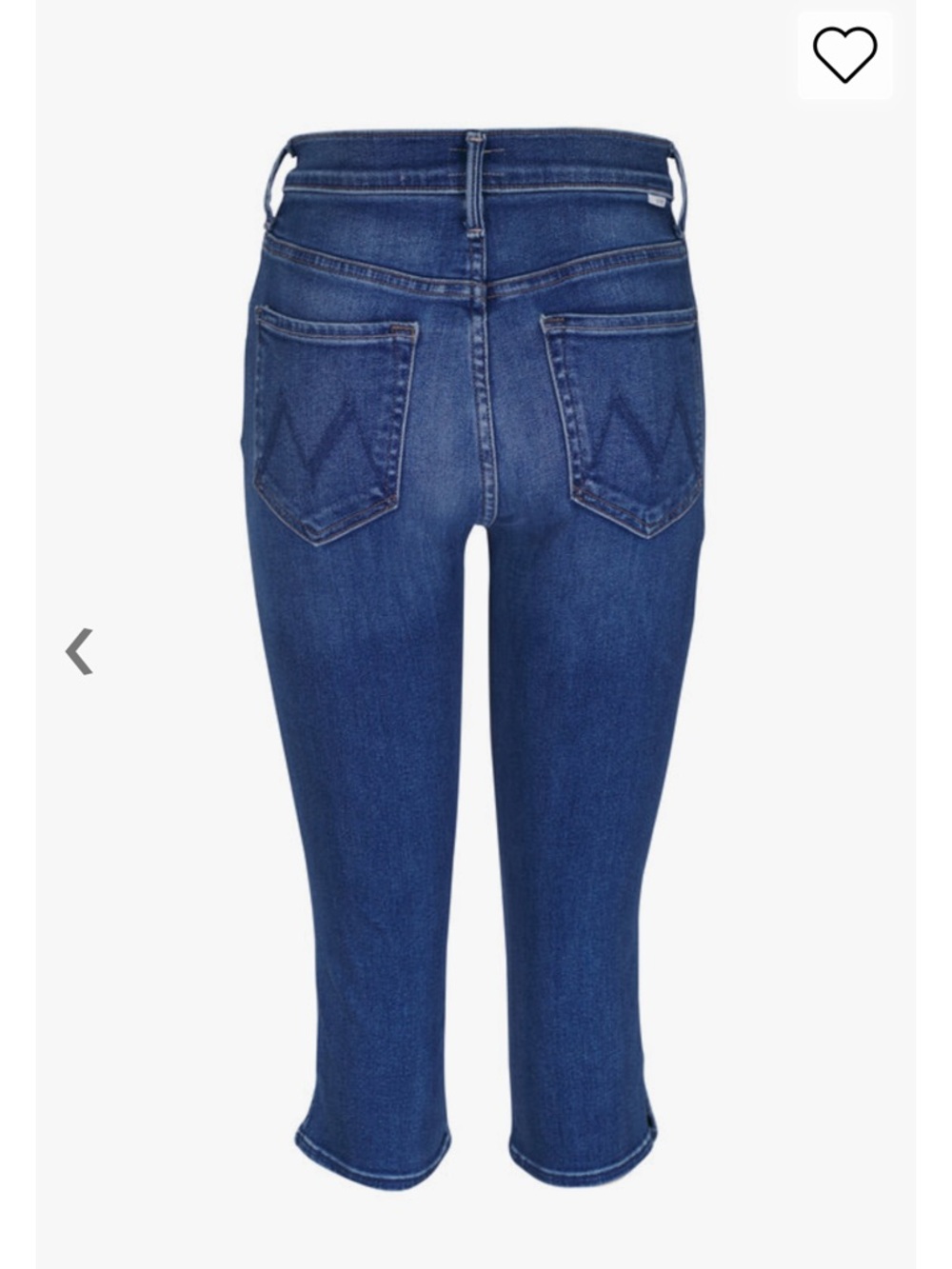 MOTHER The Stunner Bunny Snip Capri Jeans in  Connect the Dots - Picture 2 of 4